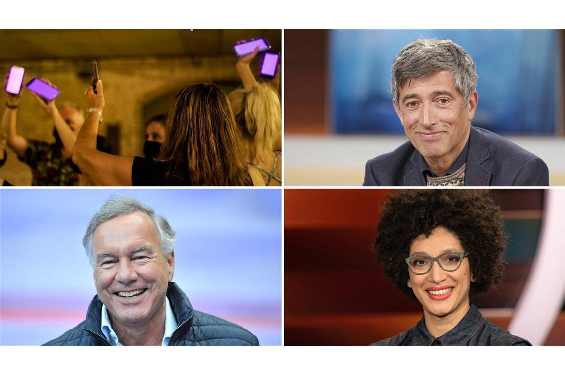 Kann KI Kultur? Schauspiel Stuttgart testet Neben einem Workshop des Theaterkollektivs La Fura dels Baus gibt es zum Beispiel auch Beiträge von Ranga Yogeshwar, Kenza Ait Si Abbou oder Nico Hofmann (von links oben im Uhrzeigersinn).
Foto: Fundación Épica, imago/Jürgen Heinrich, teutopress, Star-Media
