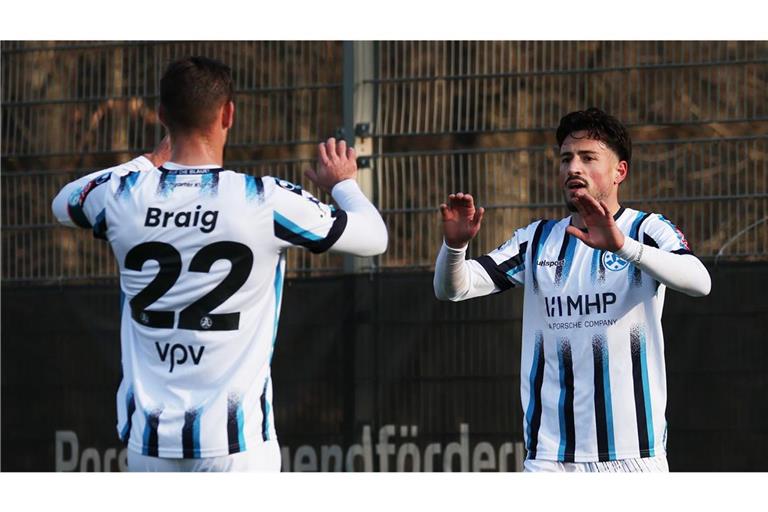 Neben Flamur Berisha (re.) fällt nun auch David Braig drei Wochen aus. 
Foto: Baumann