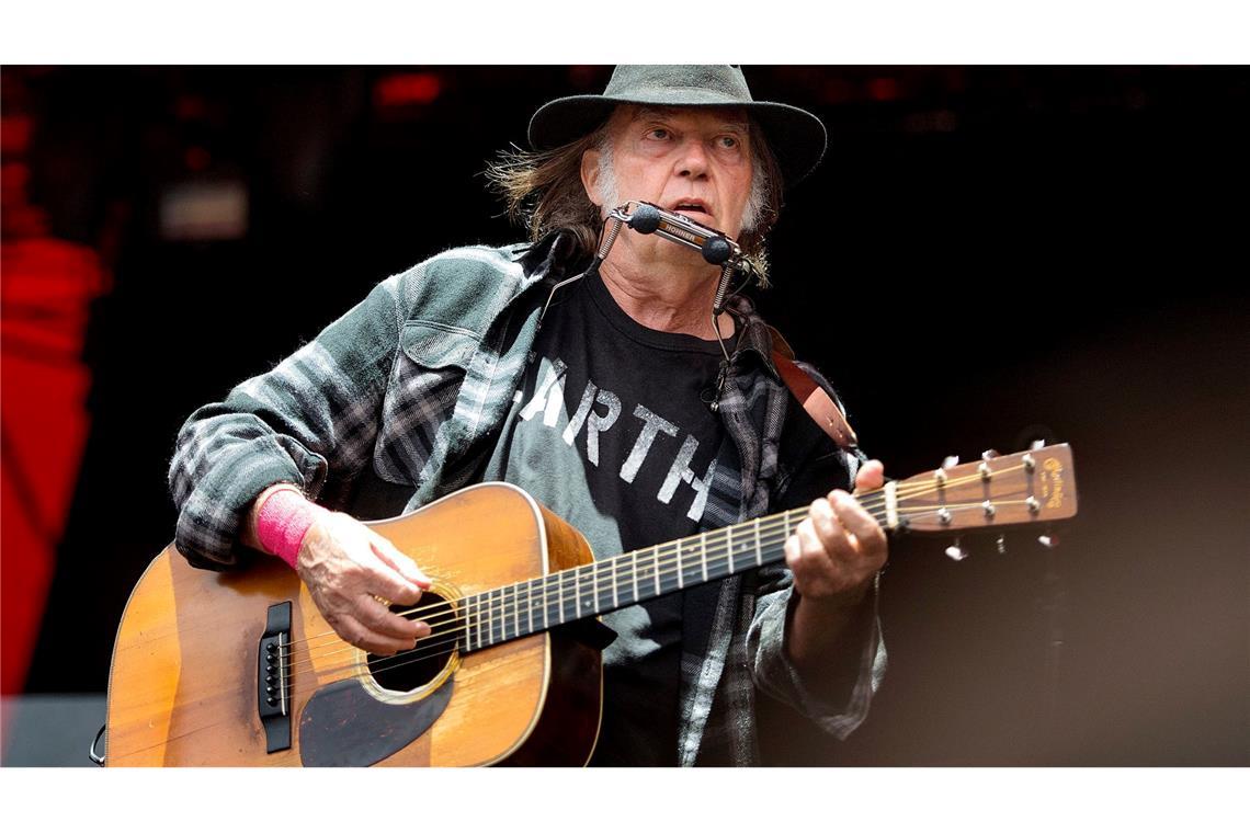 Neil Young plant Konzert in der Ukraine Neil Young möchte ein Konzert in der Ukraine spielen. (Archivbild)