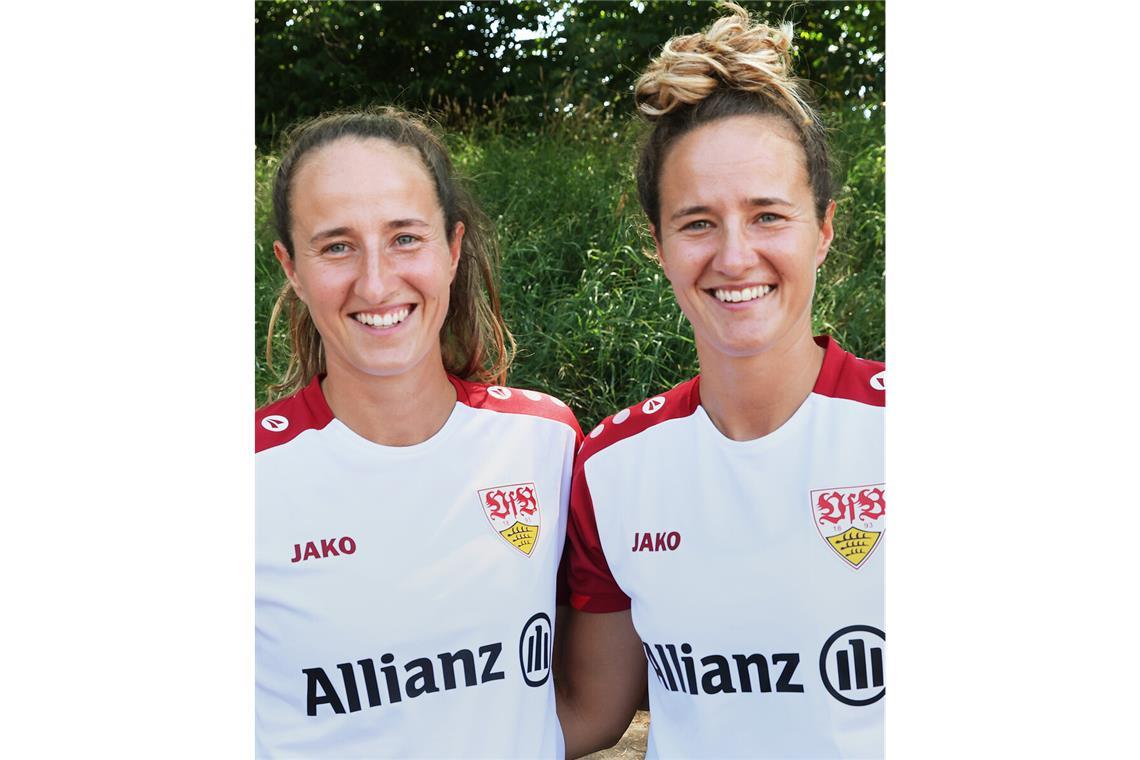 Doppelte Verstärkung für die VfB-Frauen Neu beim VfB Stuttgart: Tamar und Fabienne Dongus (v. li.)