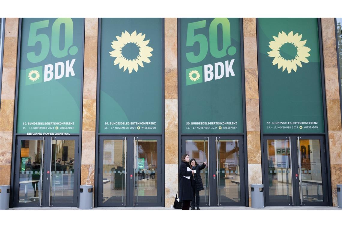 Bundesparteitag: Grüne sortieren sich neu Neuaufstellung in Wiesbaden.