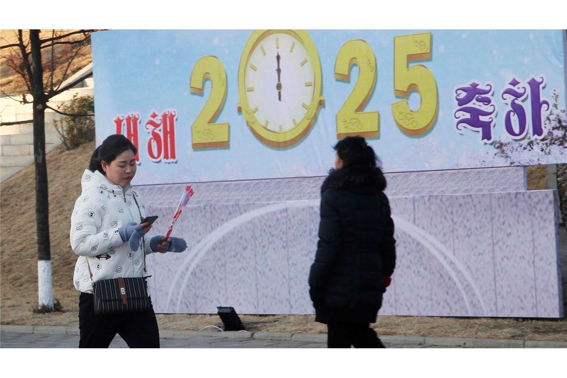 Bilder des Tages Neujahr in Nordkorea.