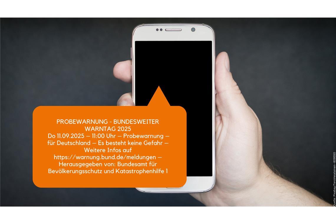 Nicht alle Handys haben die Warnung empfangen.