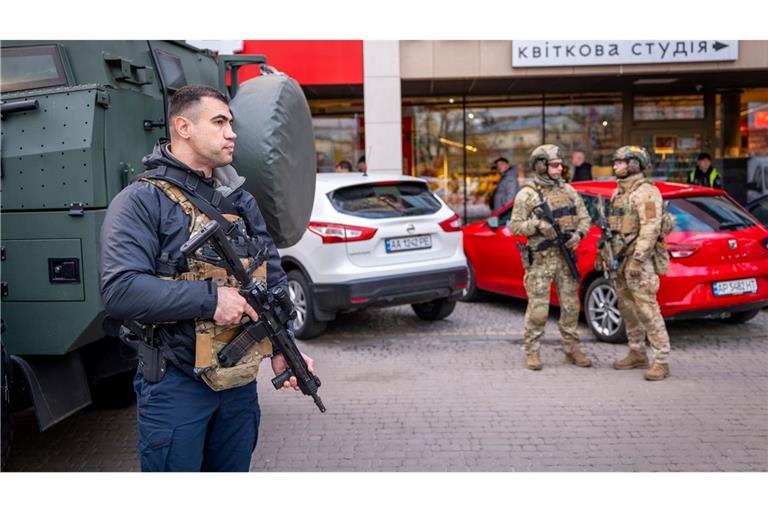 Nicht alle Polizisten schützten Zivilisten bei einer Schießerei in der ukrainischen Hauptstadt Kiew. (Archivbild)