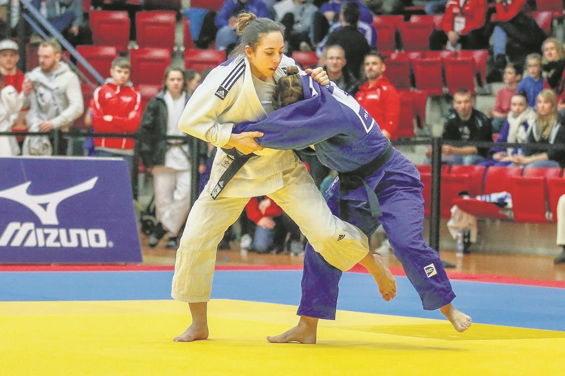 Beruf als Ausgleich zum Spitzensport Nicht nur als Judoka hat das Leichtgewicht aus Backnang (links) alles im Griff. Foto: A. Becher