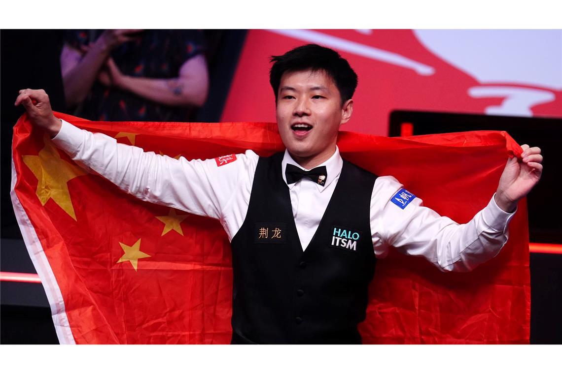 Erster Snooker-Weltmeister aus Asien: Titel an Chinese Zhao Nicht zu schlagen im WM-Finale: Zhao Xintong.