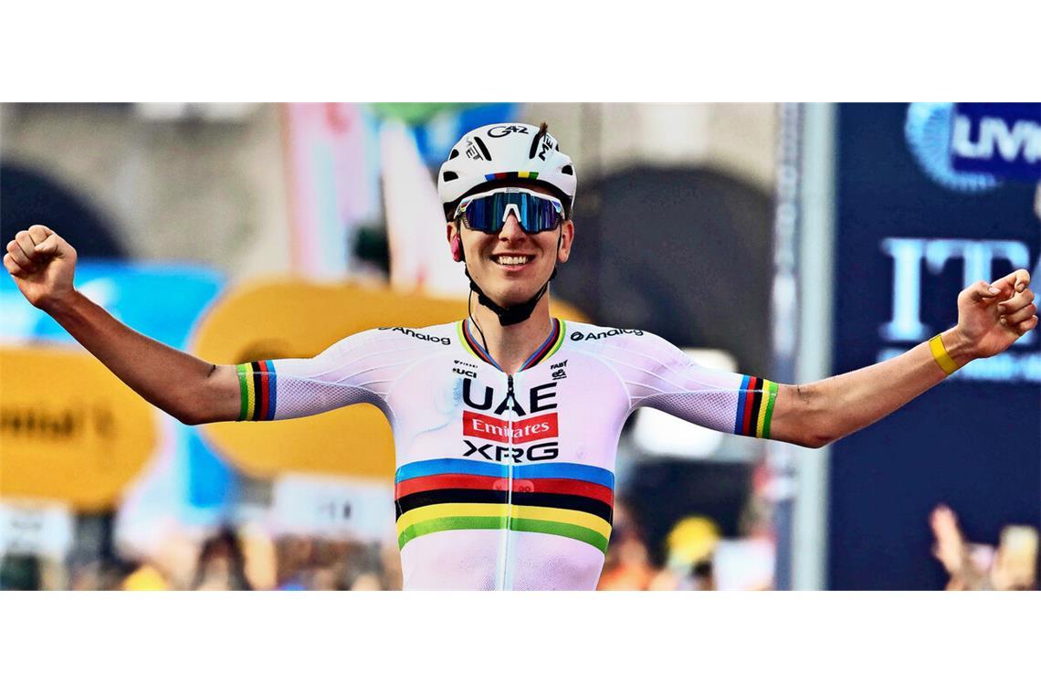 Nicht zu schlagen: Tadej Pogacar triumphiert zum fünften Mal in Folge bei der Lombardei-Rundfahrt.