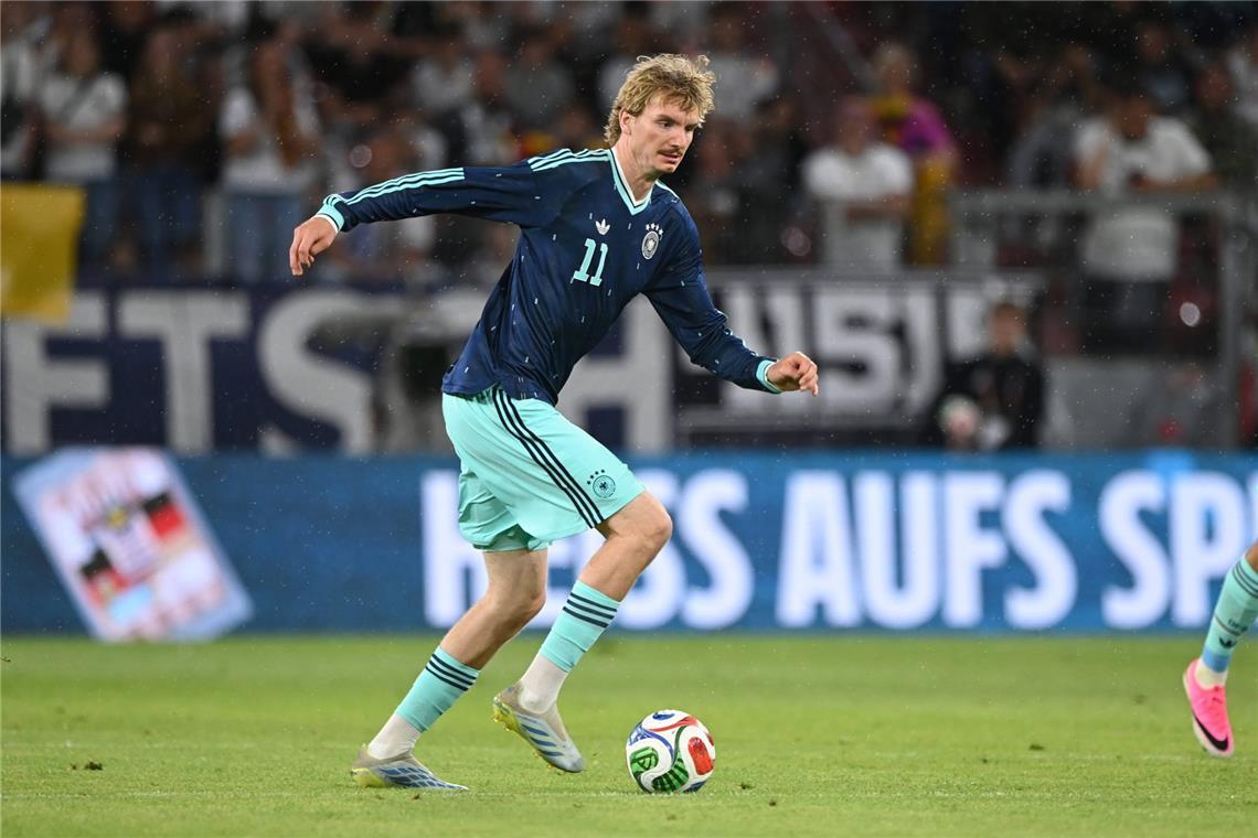 Nick Woltemade beim 4:0 gegen Finnland im Mai 2026.