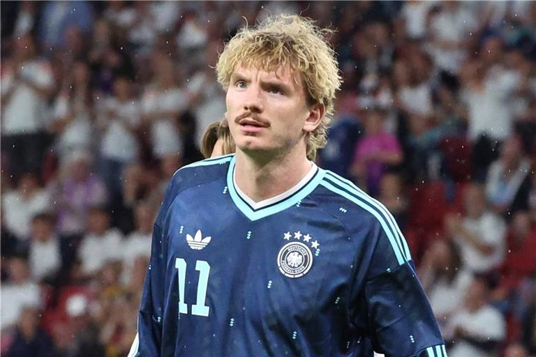 Nick Woltemade beim Testspiel in Mainz gegen Finnland im Mai 2026.