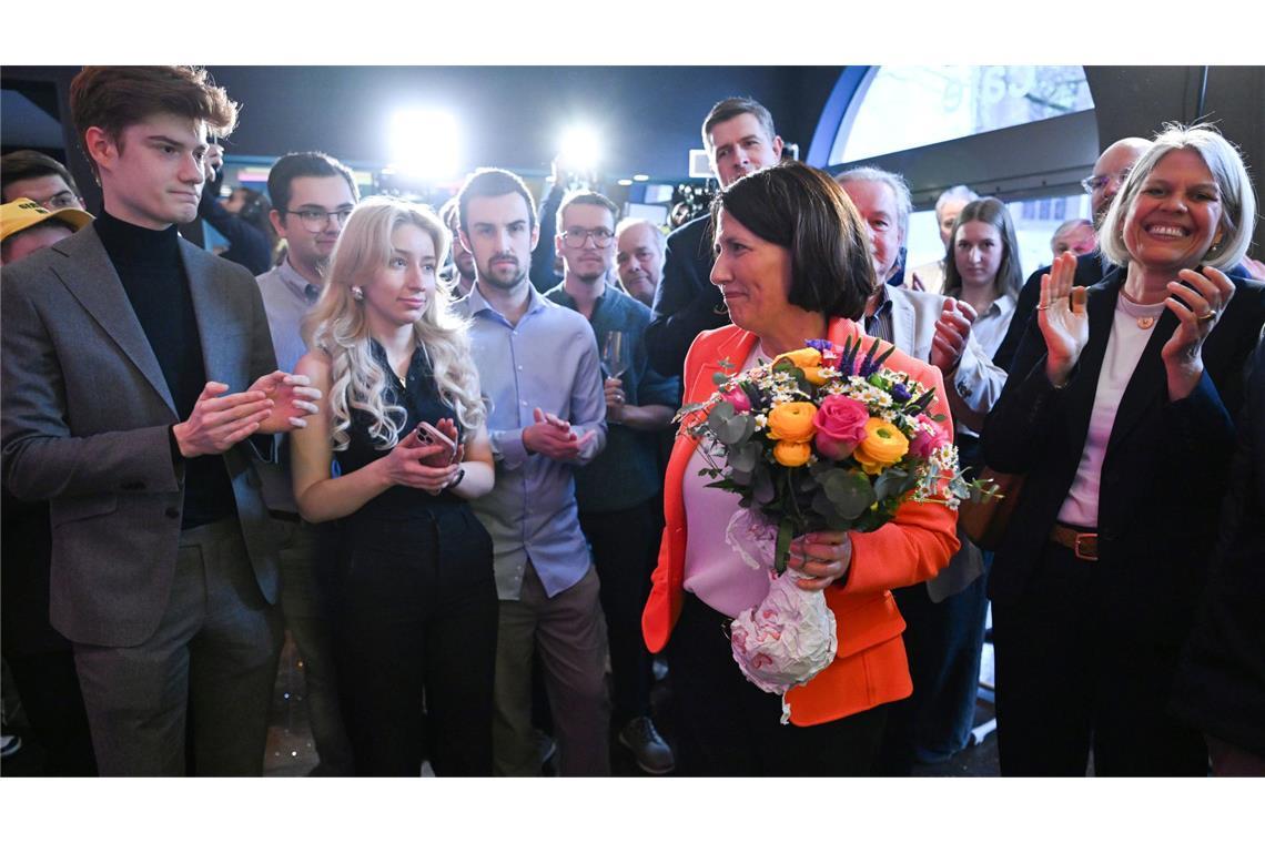 Niederschmettender Wahlabend für die FDP-Spitzenkandidatin in Rheinland-Pfalz, Daniela Schmitt.