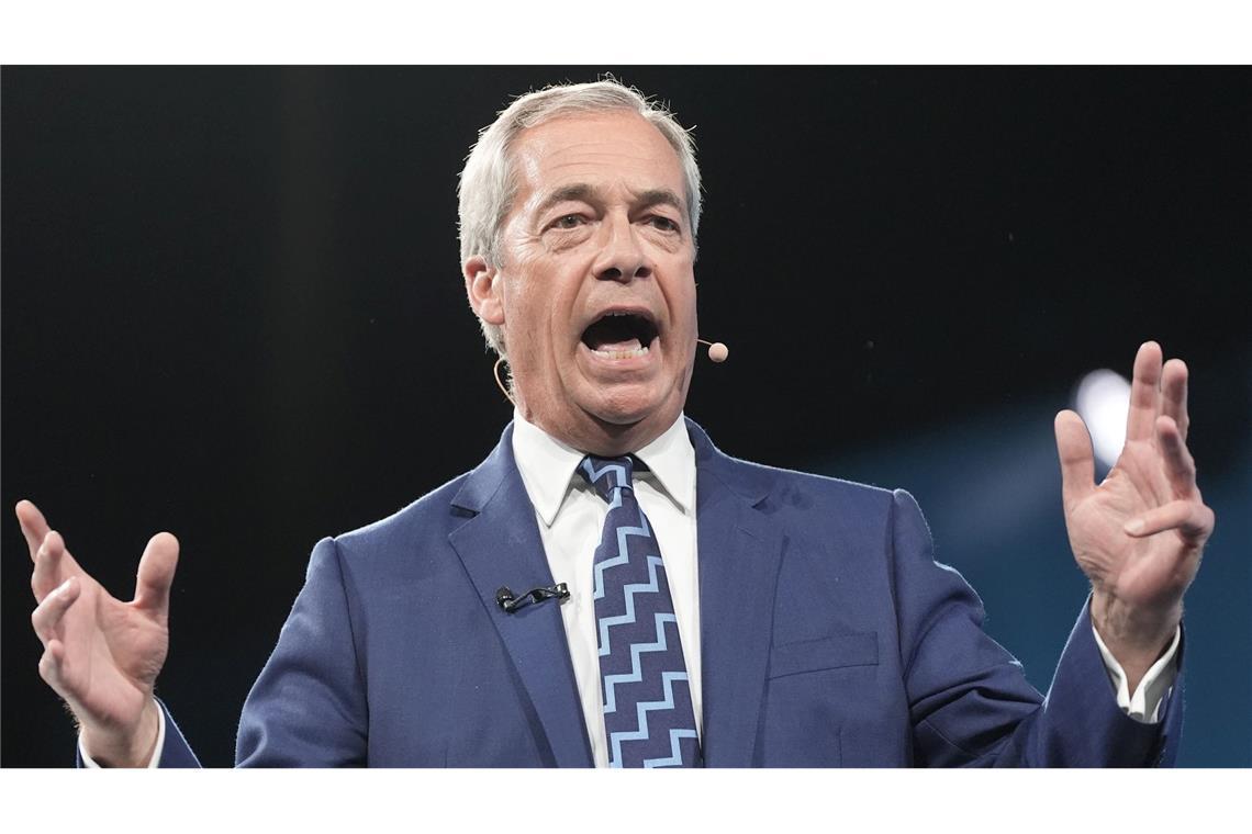 Nigel Farage will Premierminister des Vereinigten Königreichs werden.