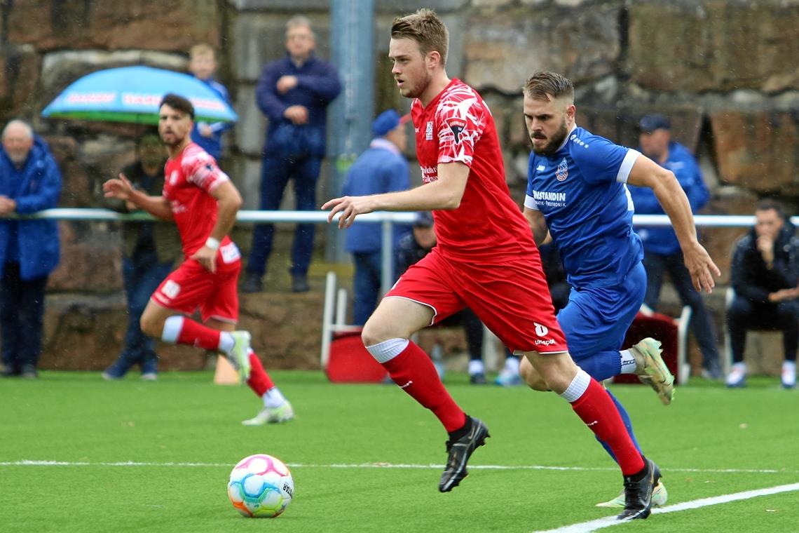 TSG Backnang: Mit Vollgas ins Duell mit den Stuttgarter Kickers Niklas Benkeser ist bereit, mit der TSG das Duell mit den Kickers aufzunehmen. Foto: Alexander Hornauer