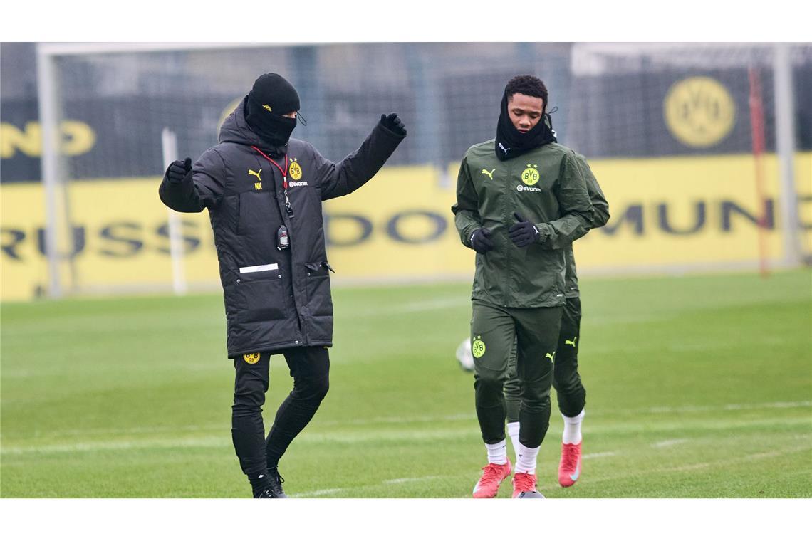 Klarer Kopf, heißes Herz: BVB hofft auf Lissabon-Effekt Niko Kovac musste sich beim Abschlusstraining in Dortmund warm anziehen.