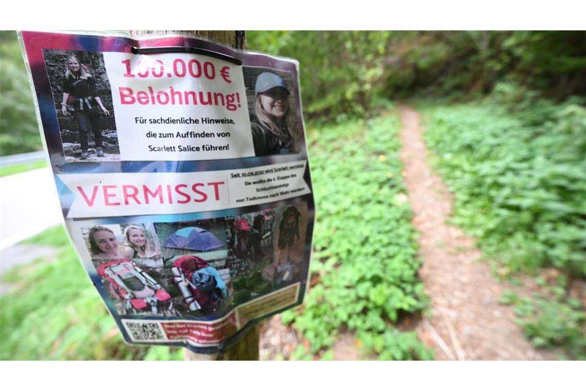 Noch immer fehlt von Scarlett Salice jede Spur. Im Jahr 2020 verschwand die junge Frau aus dem ostwestfälischen Bad Lippspringe beim Wandern im Südschwarzwald.