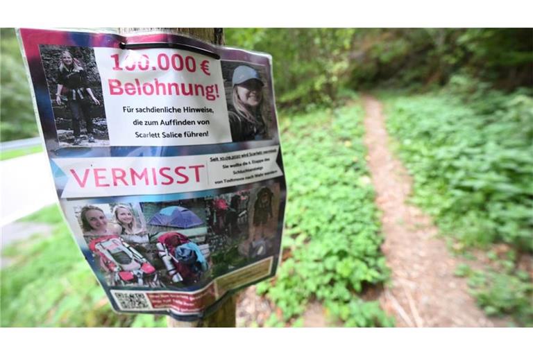 Noch immer fehlt von Scarlett Salice jede Spur. Im Jahr 2020 verschwand die junge Frau aus dem ostwestfälischen Bad Lippspringe beim Wandern im Südschwarzwald.