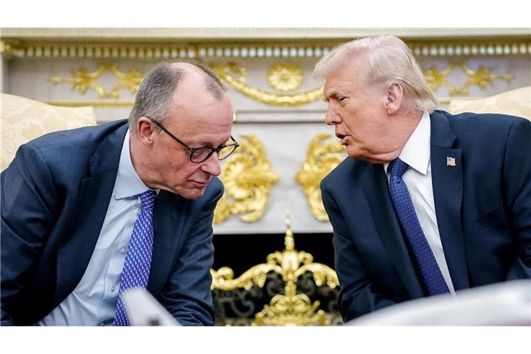 Noch vor zwei Monaten haben sich Trump und Merz ziemlich gut verstanden. (Archivbild)