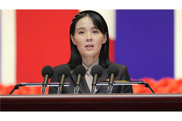 Nordkoreas Kim Yo Jong, Schwester von Machthaber Kim Jong Un, erteilt Bemühungen zur nuklearen Abrüstung des Landes eine klare Absage. (Archivbild)