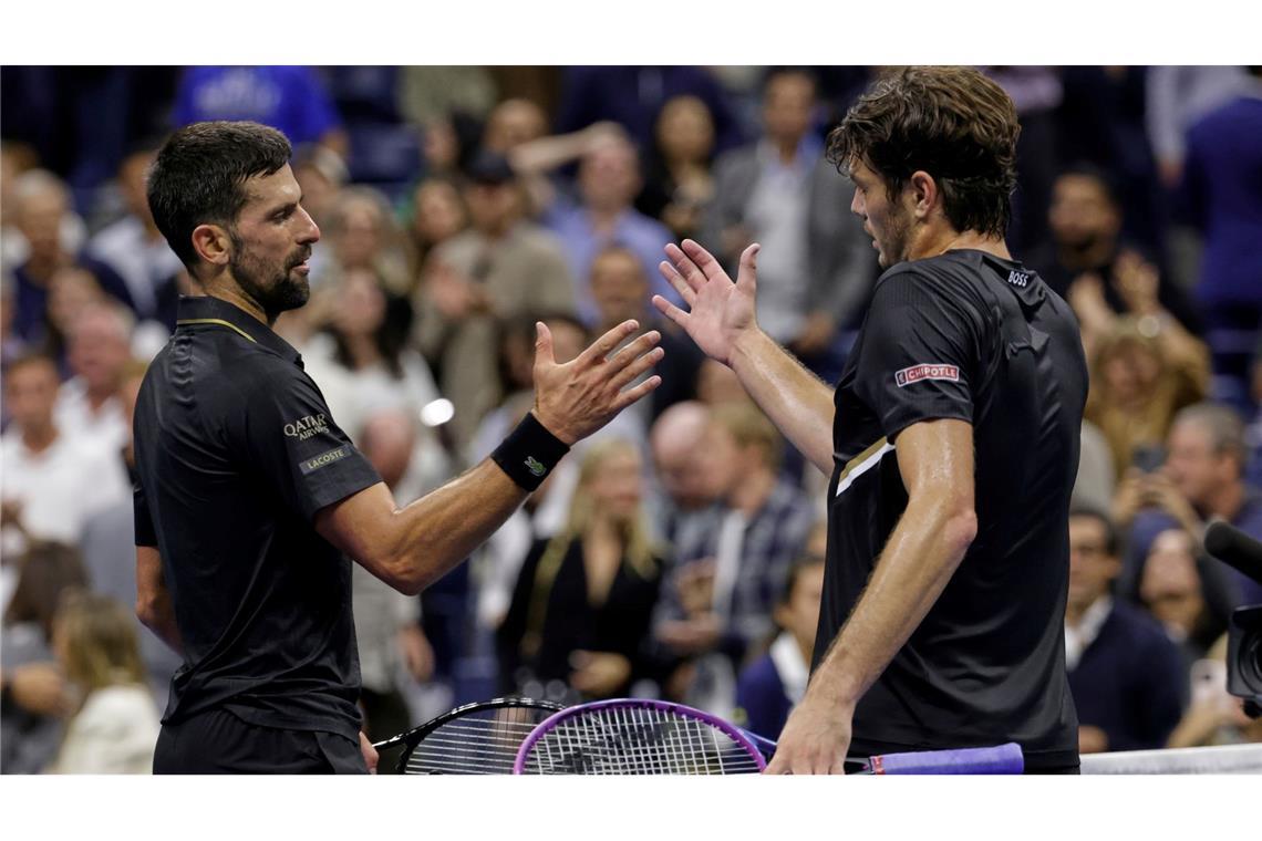 Vor Traum-Halbfinale in New York: Djokovic bittet zum Tanz Novak Djokovic zog mit seinem Sieg gegen Taylor Fritz ins Halbfinale der US Open ein.