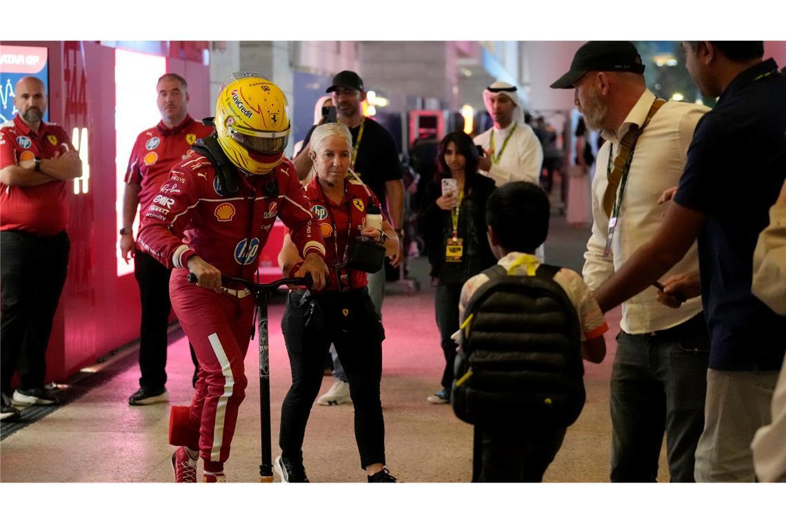 Nur noch ein Desaster: Lewis Hamilton und Ferrari.
