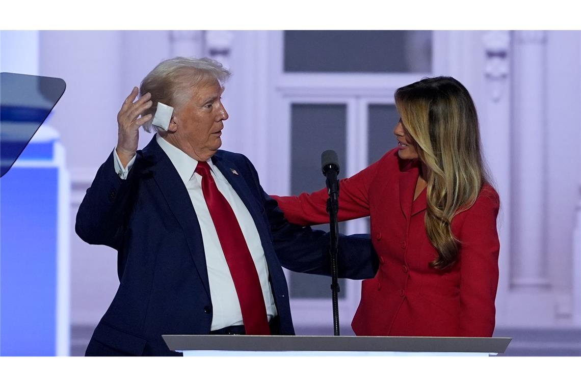 Teilzeit-First-Lady? Melania Trumps künftige Rolle Nur selten trat Melania Trump im Wahlkampf für Fotos mit ihrem Mann auf die Bühne. (Archivbild)