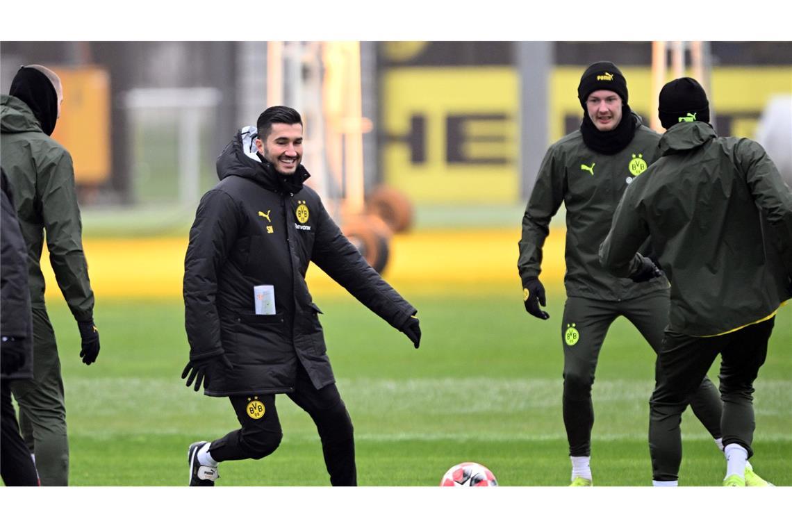 Bologna als letzte Dienstreise? Sahin muss mit BVB liefern Nuri Sahin war im Training selbst am Ball aktiv.