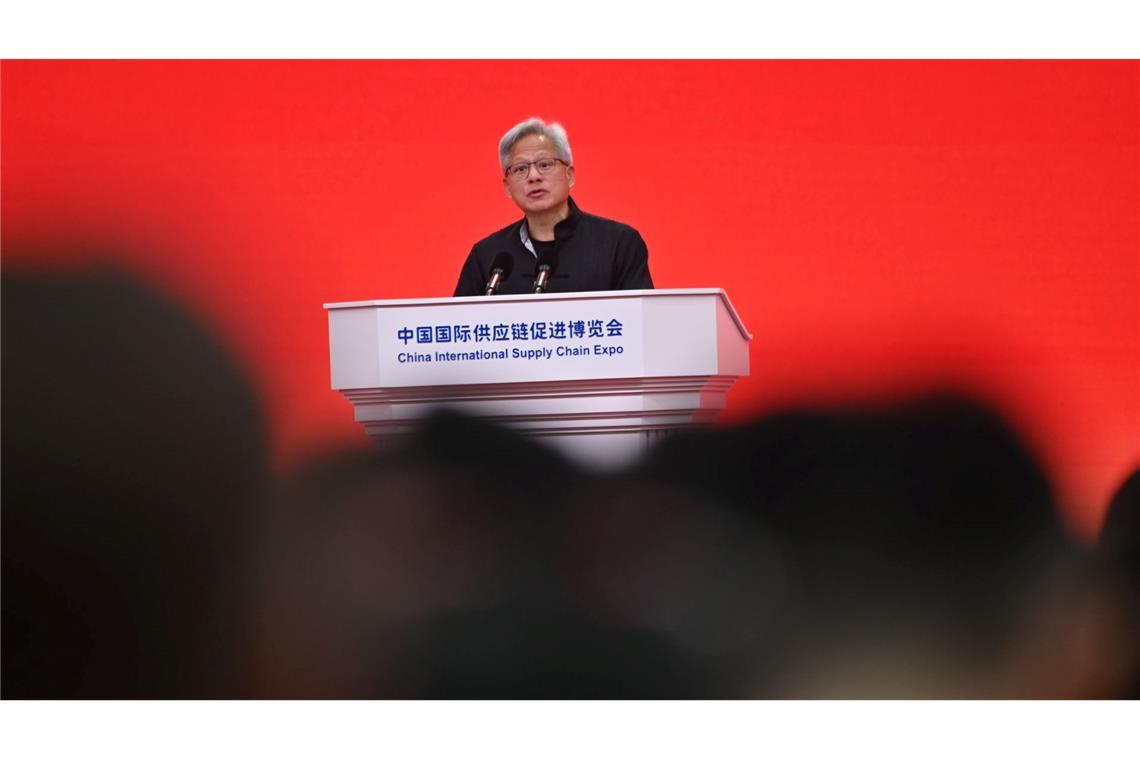 Nvidia-CEO lobte Chinas KI-Entwicklung.