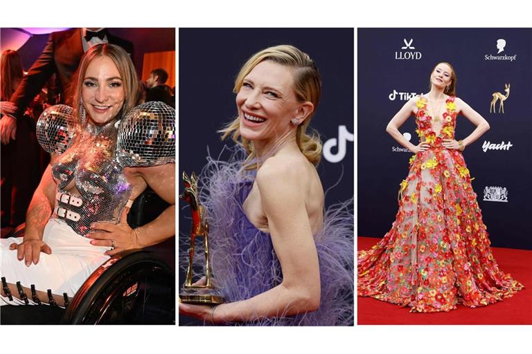 Ob Kristina Vogel, Cate Blanchett oder Barbara Meier – die Stars beeindruckten mit aufwendigen Outfits bei der Bambi-Verleihung.