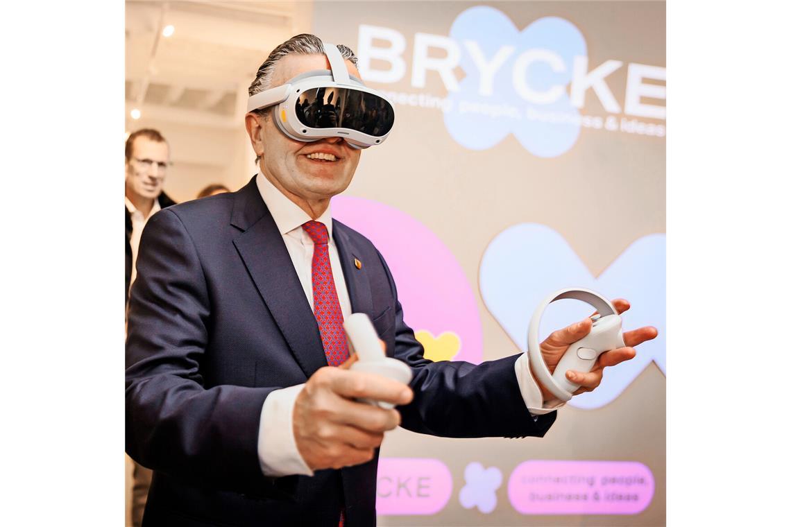 Die Stadt schließt die Brycke OB Nopper bei der Eröffnung. Er setzte große Hoffnungen in das Projekt Brycke