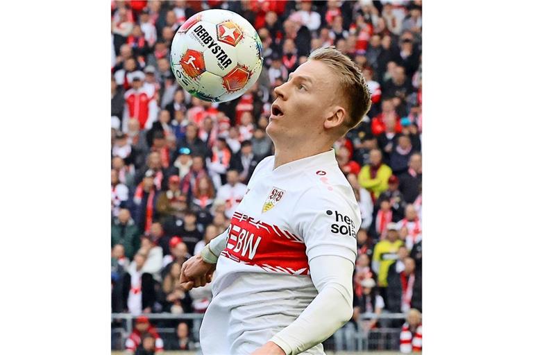 Oft auf Ballhöhe: VfB-Außenstürmer Chris Führich