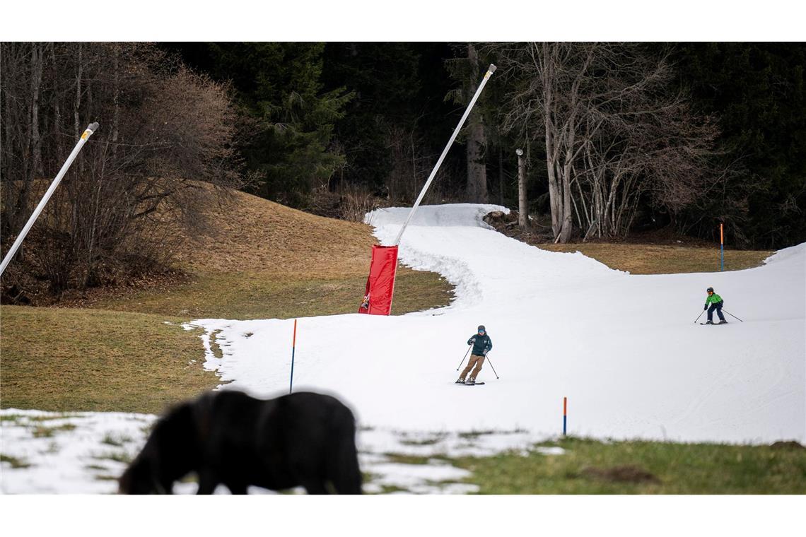 Ohne Kunstschnee hätte es der Skisport schwer, sagen Branchenvertreter.