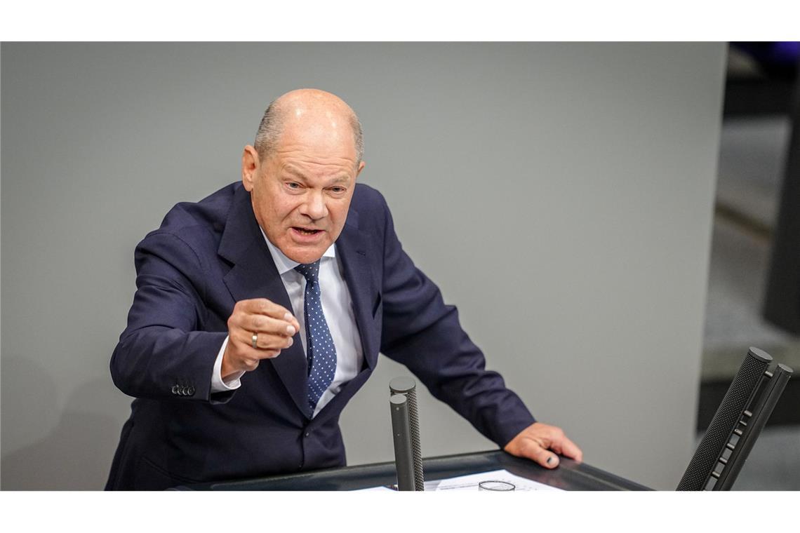 Kanzler Scholz gibt Regierungserklärung ab Olaf Scholz wird an diesem Mittwoch eine Regierungserklärung abgeben.