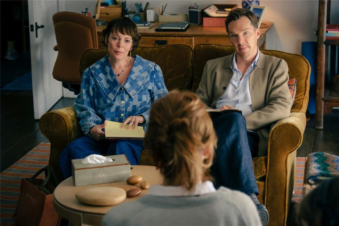 „Die Rosenschlacht“: Wo Sie das Original streamen können Olivia Colman und Benedict Cumberbatch im Remake "Die Rosenschlacht".