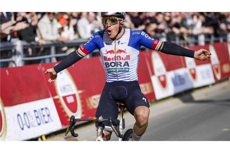 Olympiasieger Remco Evenepoel triumphierte beim Amstel Gold Race.