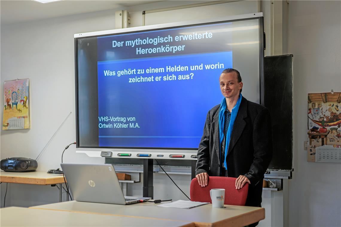 Vortrag an der Volkshochschule Murrhardt: Die Philosophie der Stoa im Fokus Ortwin Köhler. Archivbild: Stefan Bossow