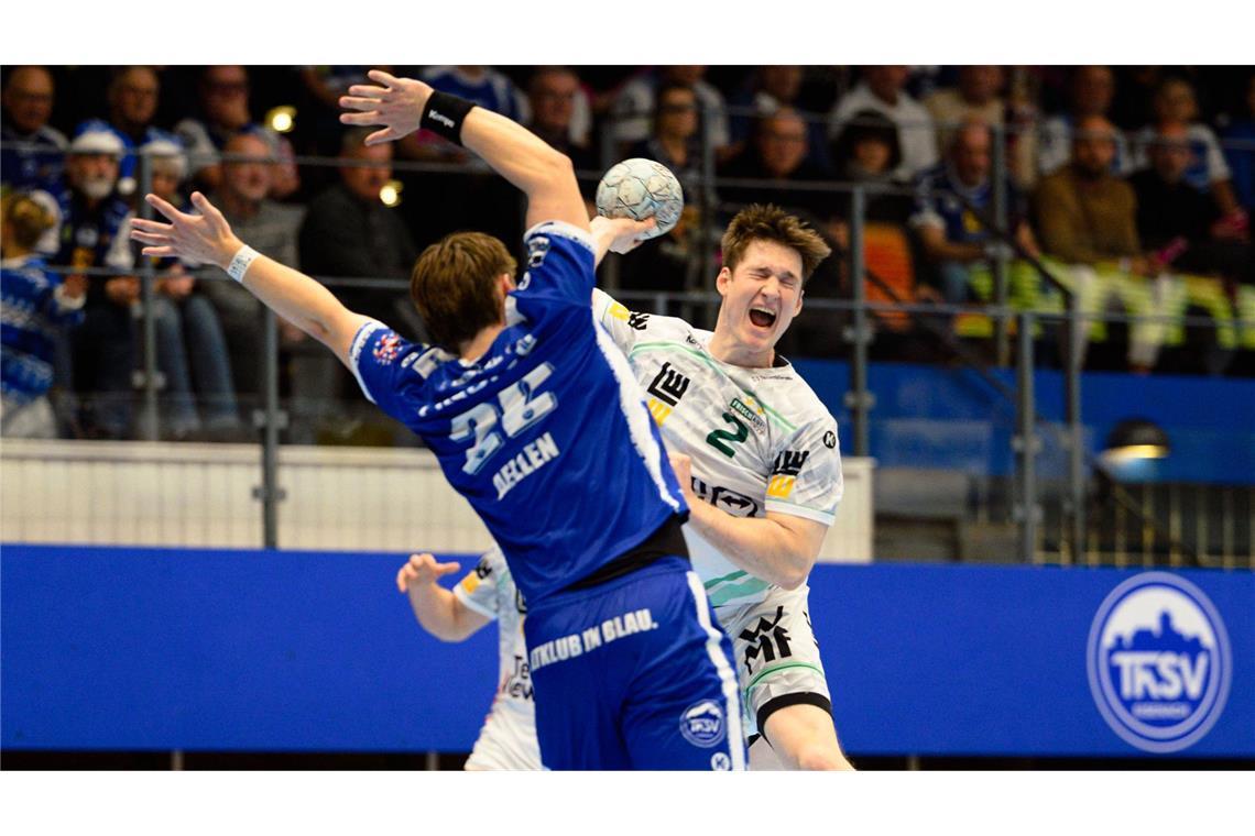 Oskar Neudeck warf für Frisch Auf sieben Tore in Eisenach – es reichte am Ende nicht.