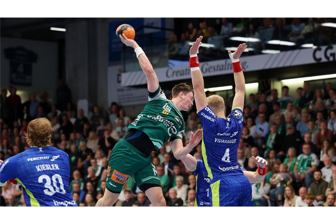 Göppinger Handballer bekommen Grenzen aufgezeigt Oskar Sunnefeld war bester FAG-Werfer.