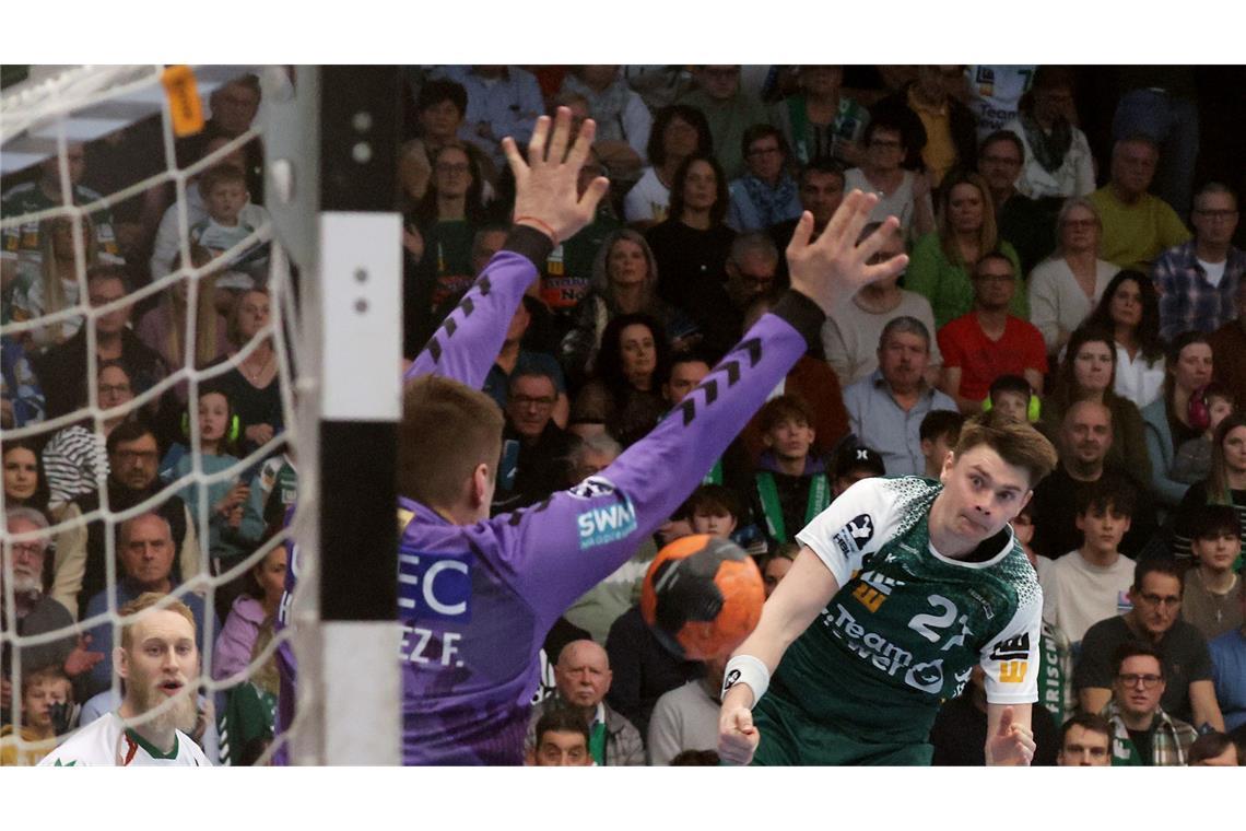 Gegen den Meister auf verlorenem Posten Oskar Sunnefeldt erzielte ein Tor.