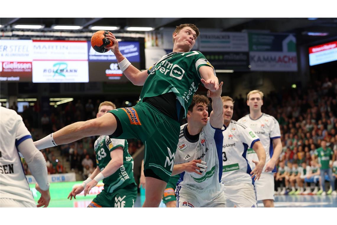 Oskar Sunnefeldt war nicht zu stoppen und warf acht Tore.