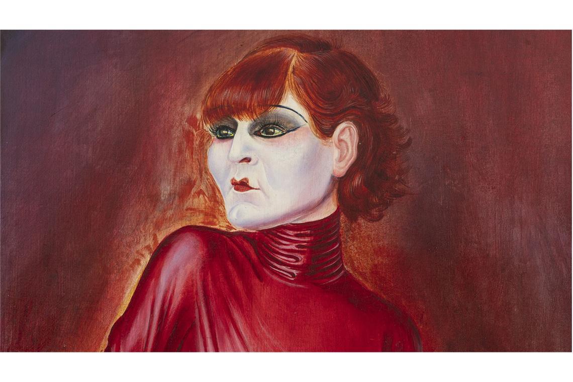 Startänzerin Anita Berber ist zurück im Kunstmuseum Stuttgart Otto Dix, Bildnis der Tänzerin Anita Berber, 1925 (Ausschnitt)