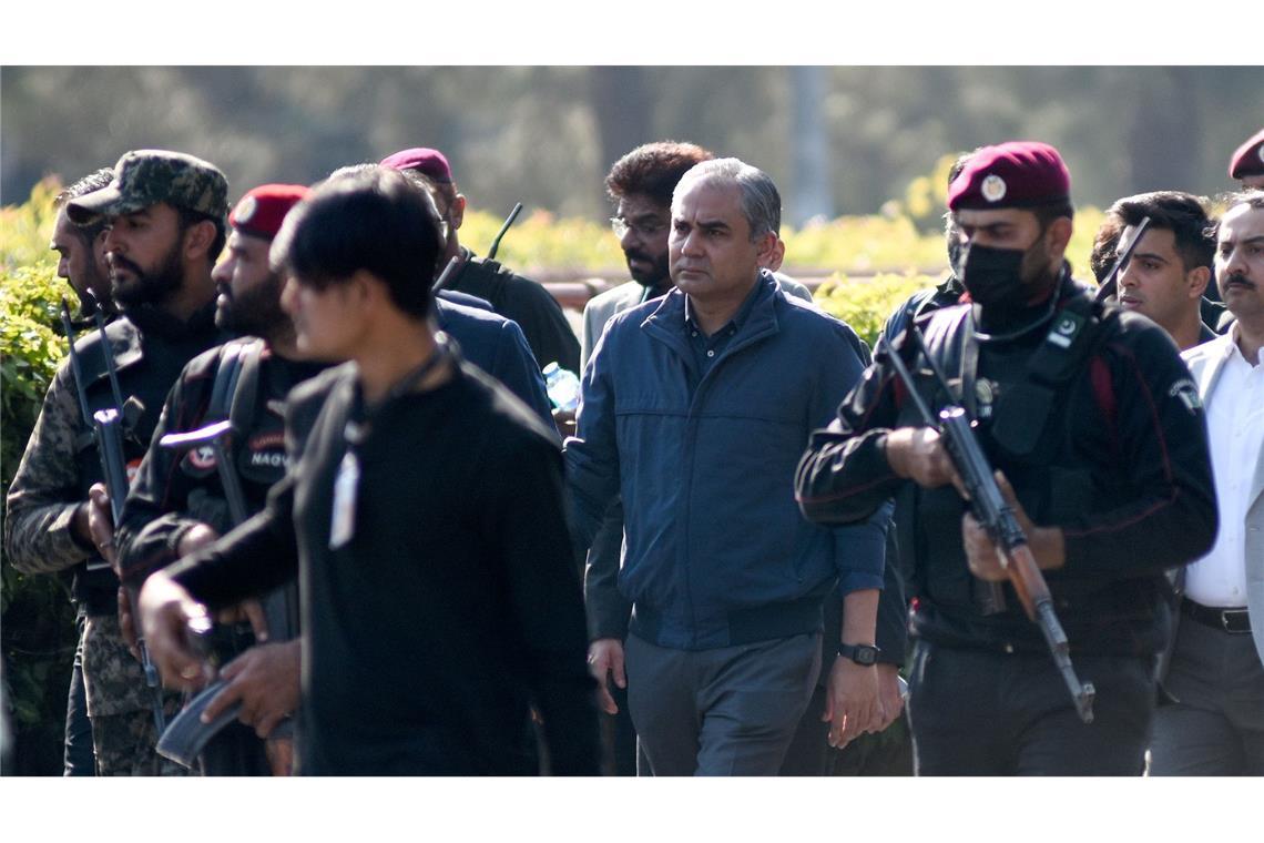 Pakistans Innenminister Mohsin Naqvi ist zu Gesprächen in Teheran eingetroffen. (Archivbild)
