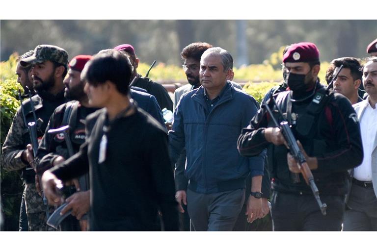 Pakistans Innenminister Mohsin Naqvi ist zu Gesprächen in Teheran eingetroffen. (Archivbild)