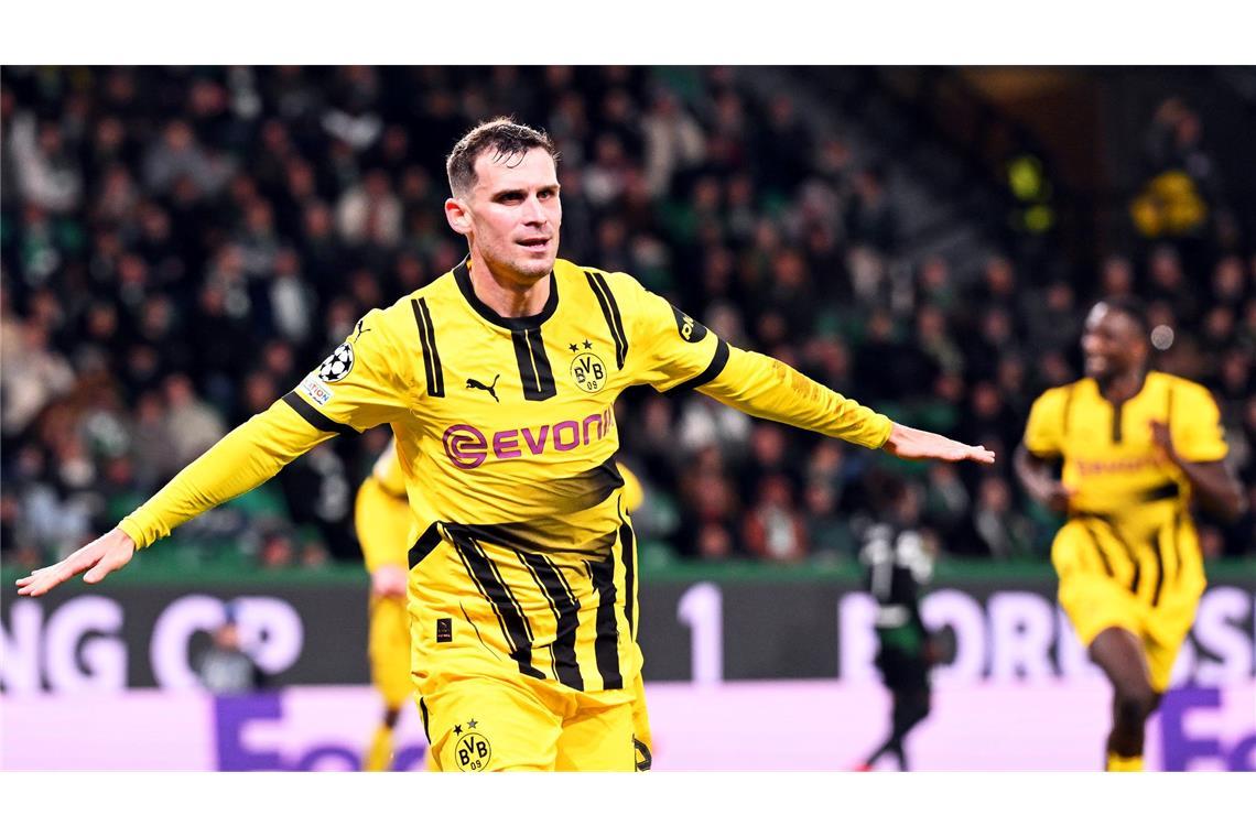 Kleiner Schritt für Krisen-BVB: Sieg in Lissabon Pascal Groß legte für den BVB nach