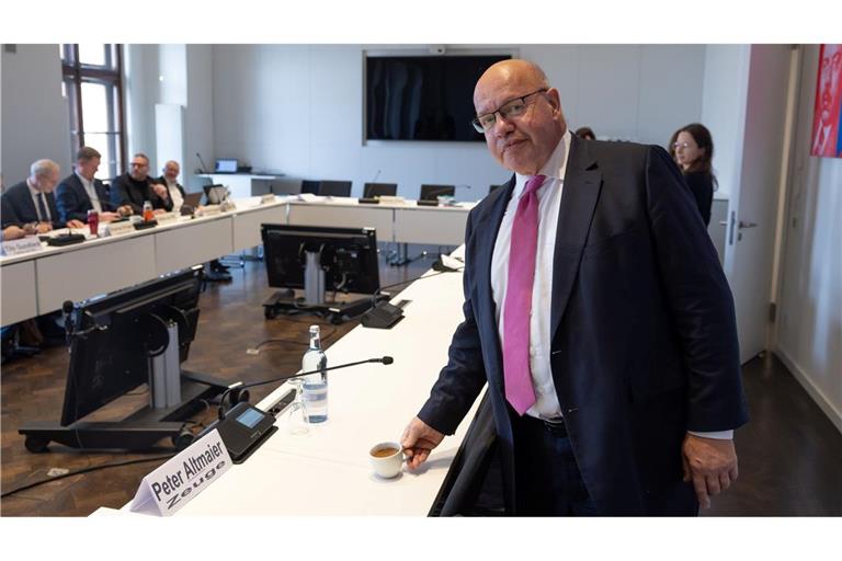 Peter Altmaier, früherer Chef des Bundeskanzleramts, war als Zeuge vor dem Untersuchungsausschuss zur Stiftung Klima- und Umweltschutz MV in Schwerin geladen.