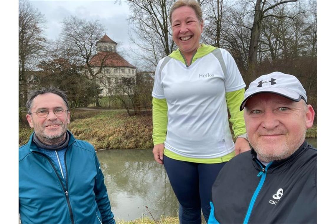 Peter Thieg, Heike Heinrich und Falko Dröge (von links) von Laufend BKZ