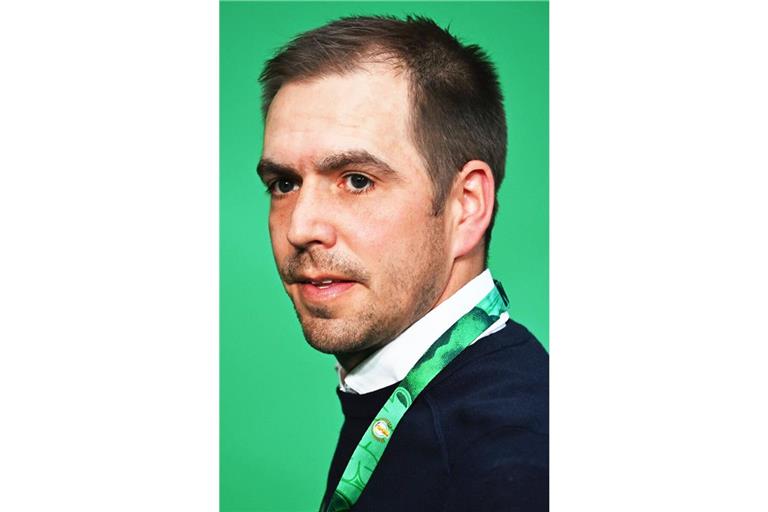 Philipp Lahm beim DFB-Pokalfinale 2025, das der VfB mit 4:2 gegen Arminia Bielefeld gewann.