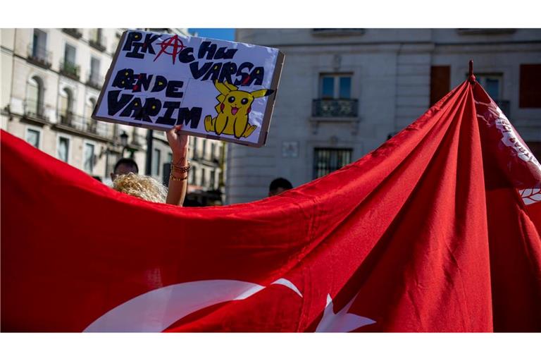 Pikachu als Symbol des Protests