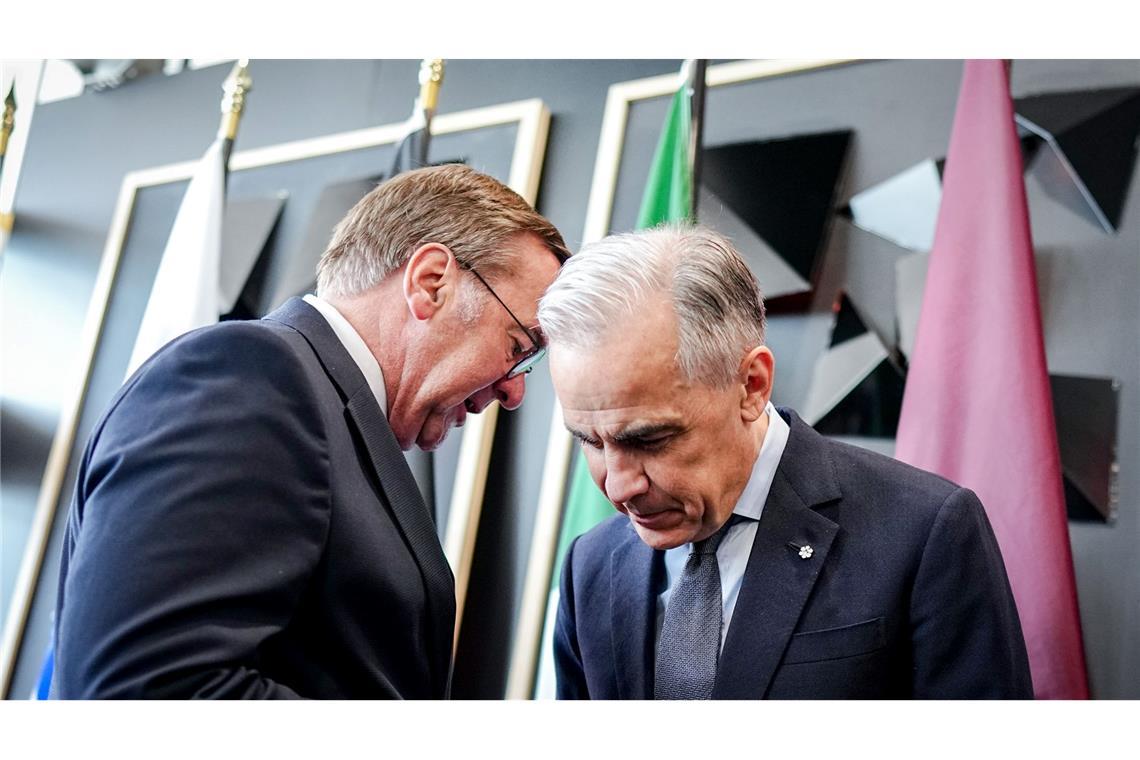 Pistorius hofft auf eine engere Partnerschaft mit dem Nato-Land Kanada. In die USA reist er diesmal nicht.