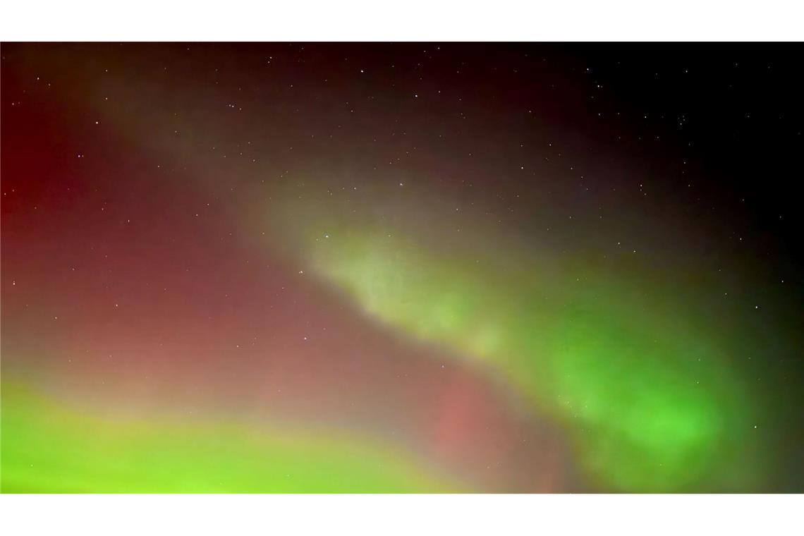 Polarlichter leuchten über Sachsen-Anhalt.