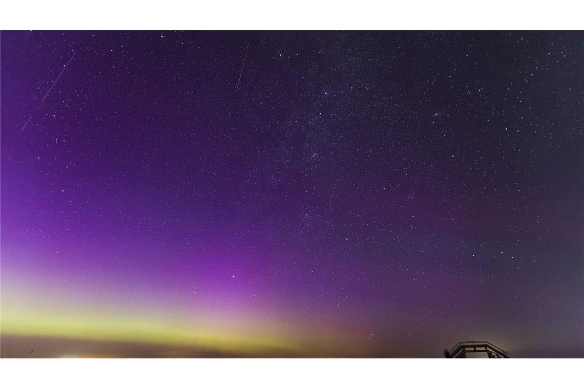 Polarlichter über Stein, Schleswig-Holstein