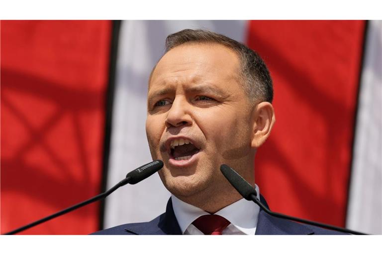 Polens neuer Präsident Karol Nawrocki legt am Mittwoch den Amtseid ab. (Archivbild)